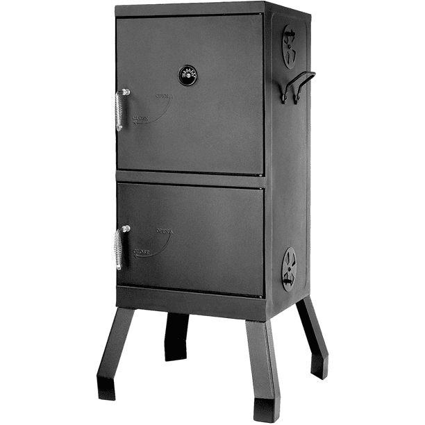 Homecho BBQ Charcoal Water Smoker and Grill with Thermometer and Handle, Large Capacity for Camping & Garden Party, Black