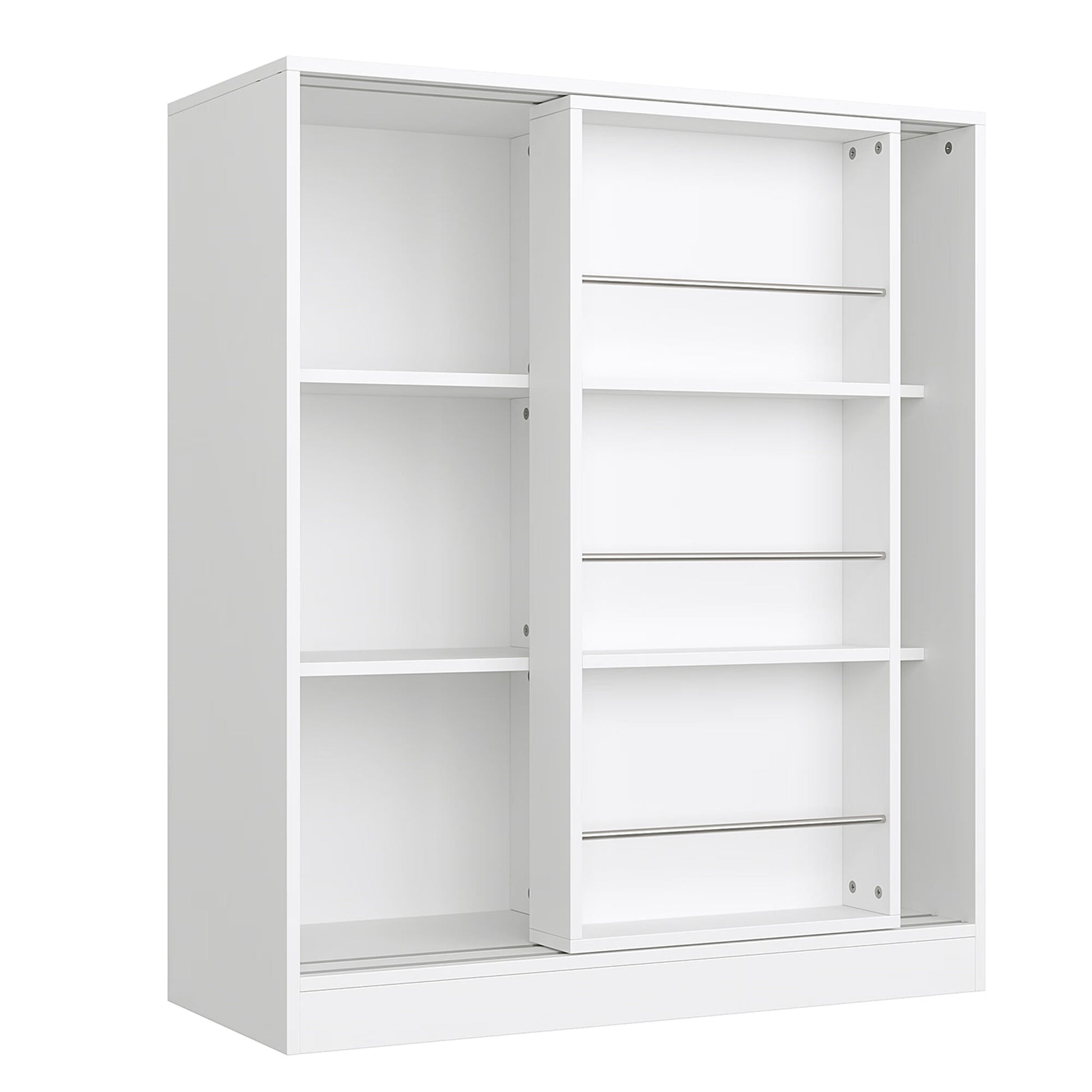 HOMECHO Kids Bookcase Toy Storage Cabinet for Bedroom Living Room, White Color Finish